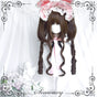 Dark brown - wig base + ponytail set