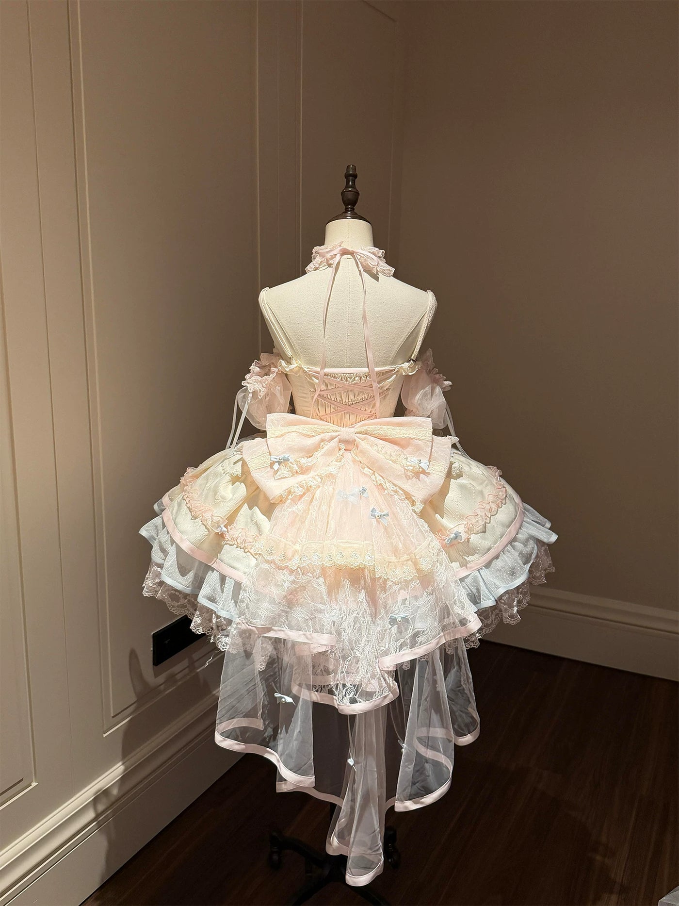 Dream Bunny - Sweetheart Macaron - Pastel JSK dress with layered ruffles