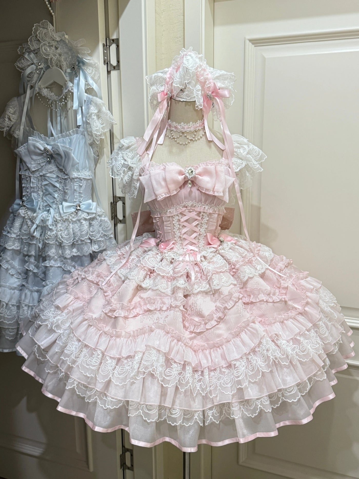 White Sugar Girl - Eternal Vow - Sweet lolita JSK with fitted corset