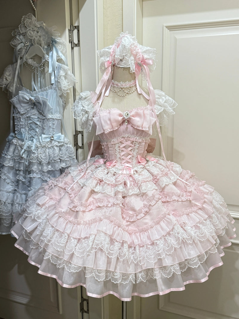 White Sugar Girl - Eternal Vow - Sweet lolita JSK with fitted corset