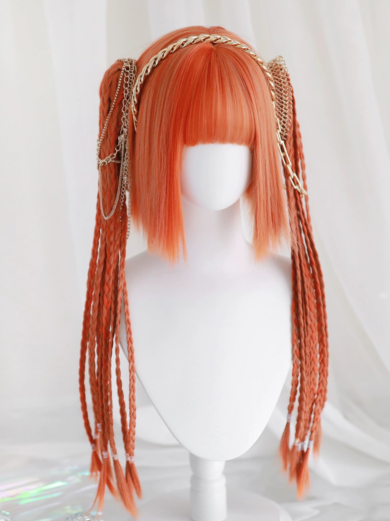 Spot MONKEEP Monkey Bajia, Mechanical Warfighter CYBERAngel Science Fiction Straight Shattered Highlights Tiger Clip Original Wig