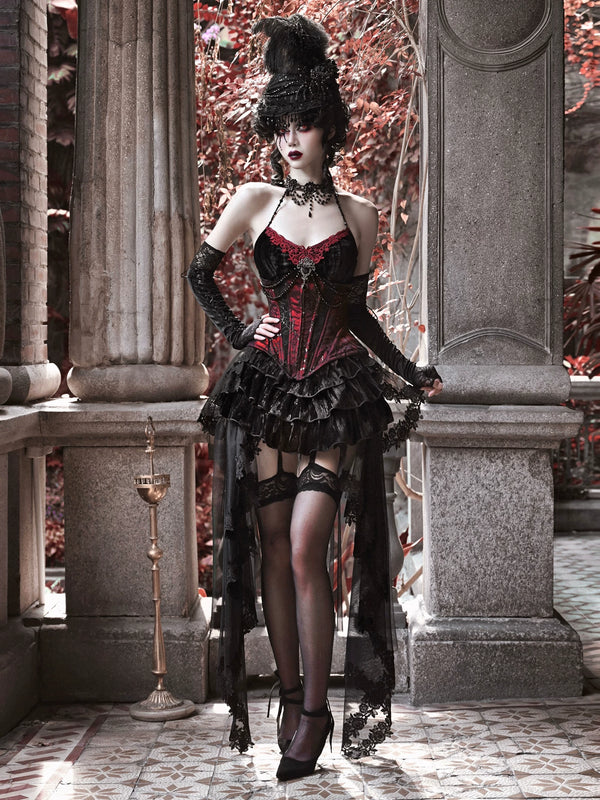BLOOD SUPPLY: The Duchess Velvet Gothic Three-Piece Outfit, product view 2
