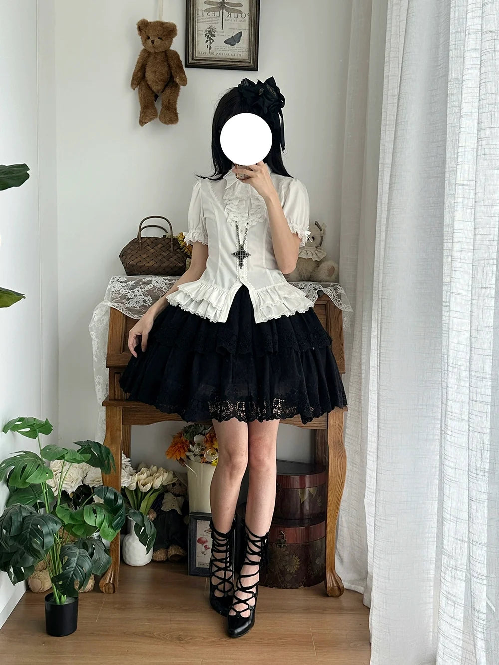 Forest Waltz - Classic Lolita Tiered Skirt Multi-layer Embroidered SK (L M S) 40192:651438