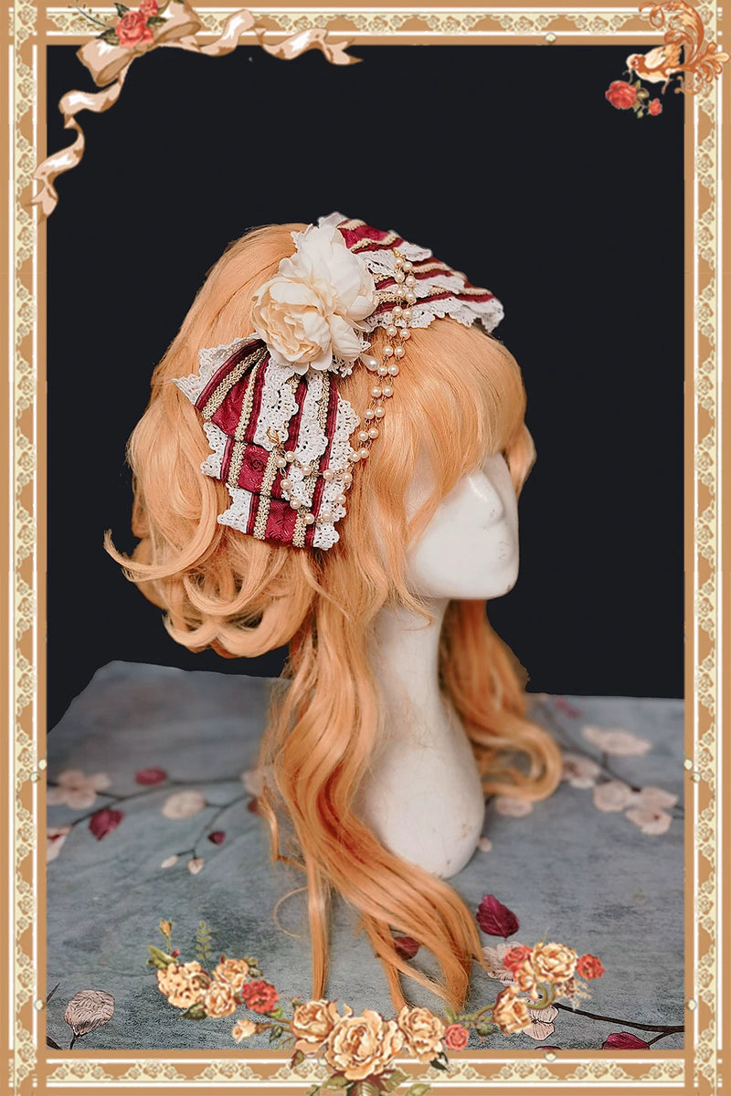 Infanta - Floral & Velvet - Lolita Hair Accessories