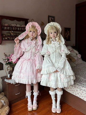 AerialCat - Praying Snowfall - Old School Lolita Skirt Suit Cape Princess Sleeve Shirt
