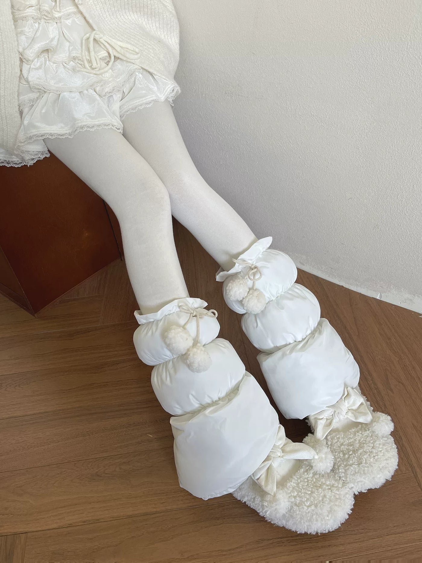 Sock Noble - Winter Pom Pom - Sock Covers with Plush Pom-Pom Ties