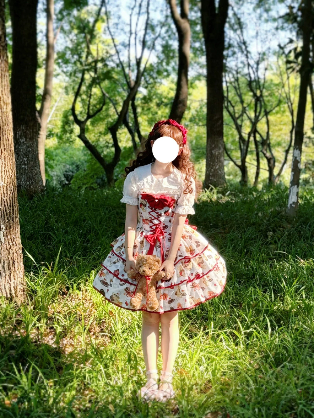 【白色】甜熊日记三段式jsk现货