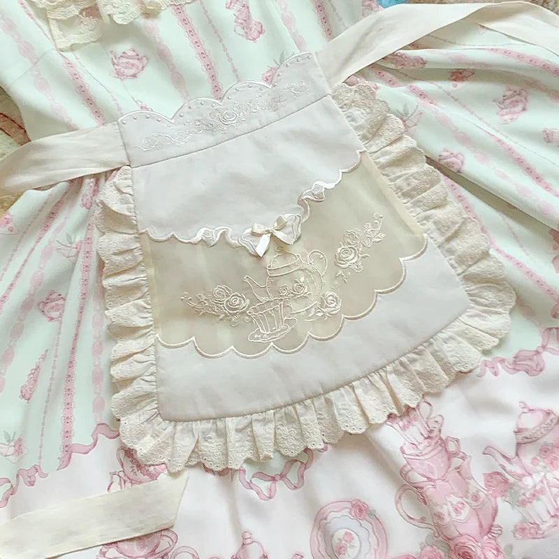 With PUJI - Rose Garden - Lolita Apron detail view 7