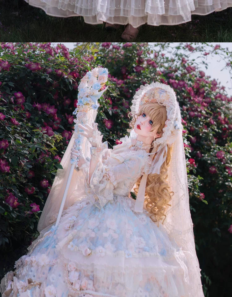 Maoxi Xiaoxiannu Lolita - Rose Banquet - One-piece lolita dress