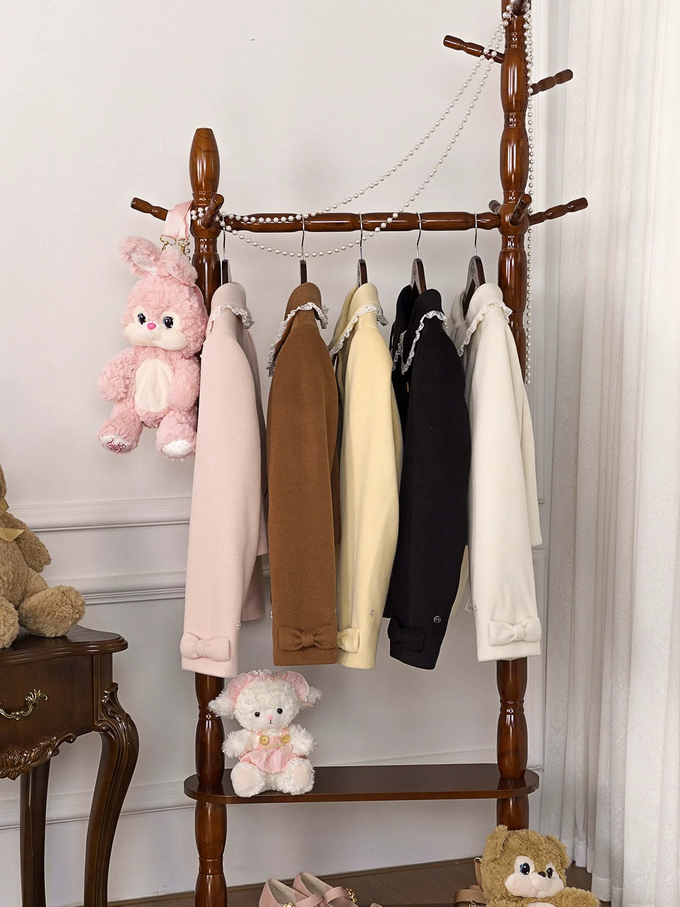 Dream Magic Box - Milk Puff - Sweet Lolita coat with a lace-trimmed Peter Pan collar - product detail 4