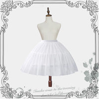 Magic Tower Realm - 35/45/55/60cm Multiple Volume Options Carmen Style Adjustable Hoop Petticoat - White Hoop Petticoat / 35cm / One Size