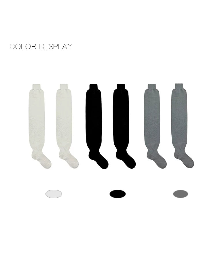 White Socks - Winter Prep Knitwear - Ruched Knit Leg Warmers in Single or Multi-Pair Options