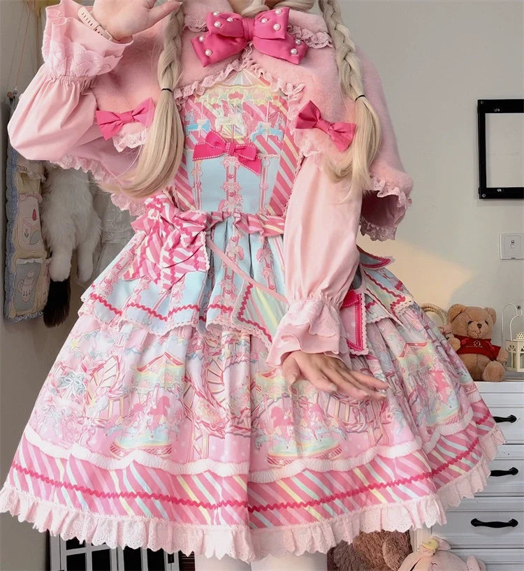 Letters from Unknown Star - Kawaii Lolita Cape Winter Lolita - Shawl Daily Outerwear