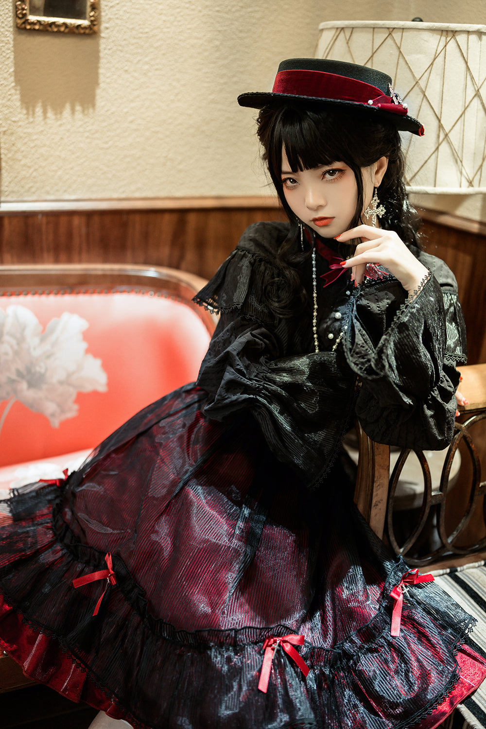 Princess Chronicles - Gothic Lolita Cross Shaped Pearl - Necklace Neckwear