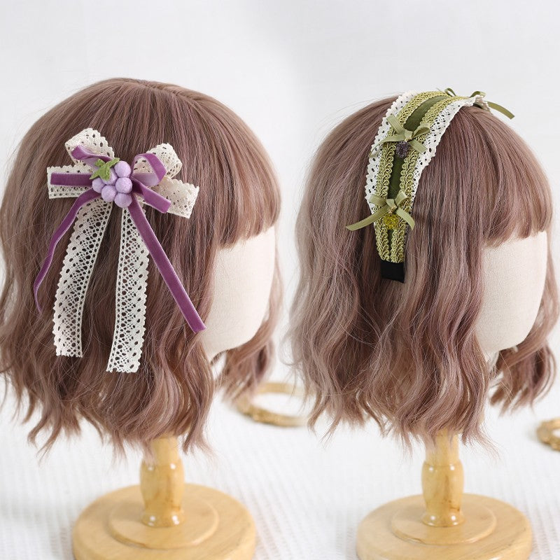 Xiaogui - Grapery Lolita Earring Necklace - Lolita Accessory Headwear
