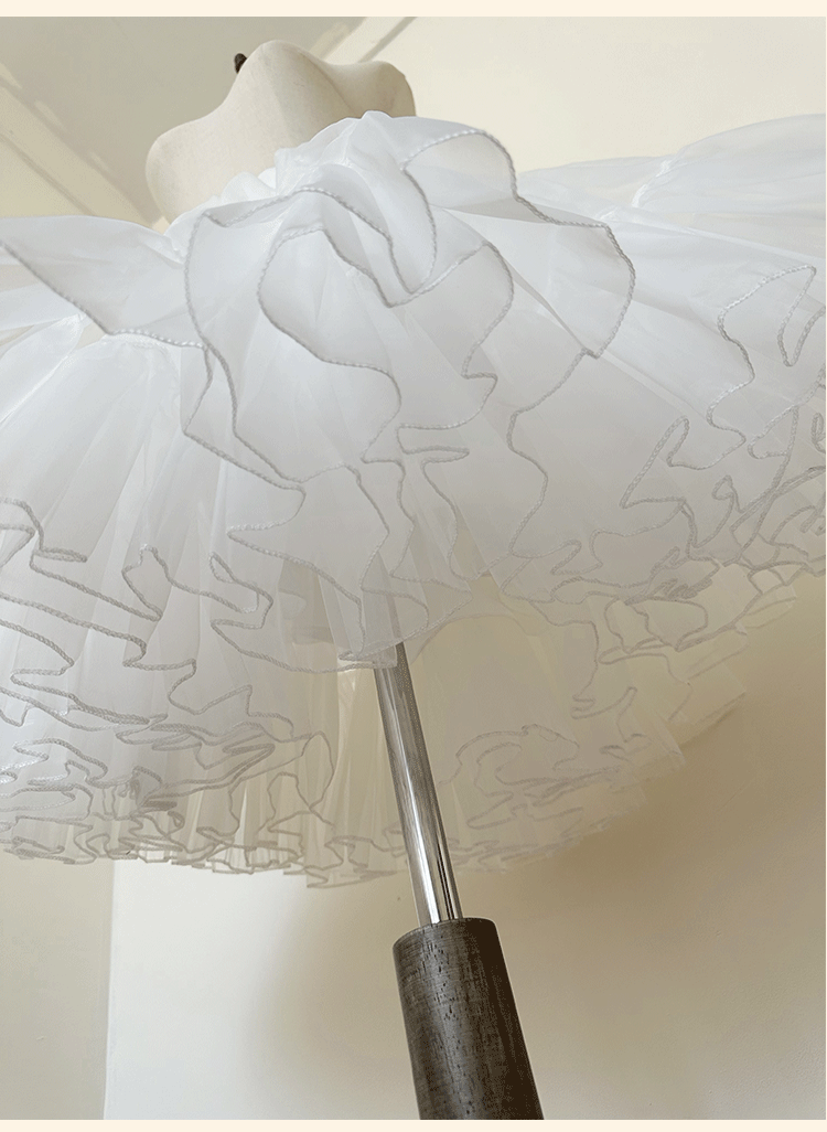 Niu Niu - Plus Size Lolita Petticoat - Daily & Puffy Version SK Skirt