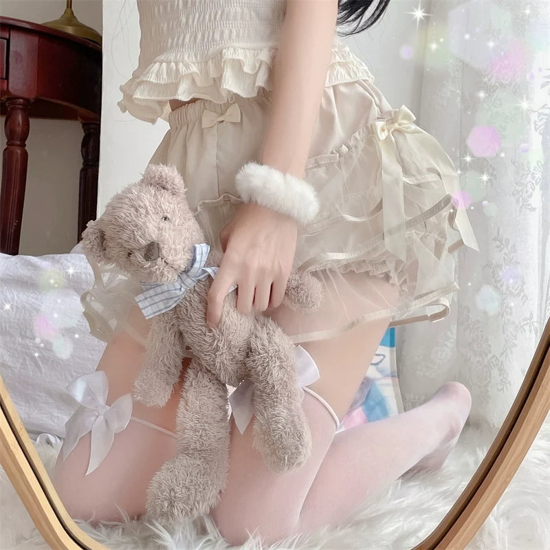 Sugar Girl - Summer Lolita Bloomers - Double Layer Anti-Exposure Shorts SK Skirt