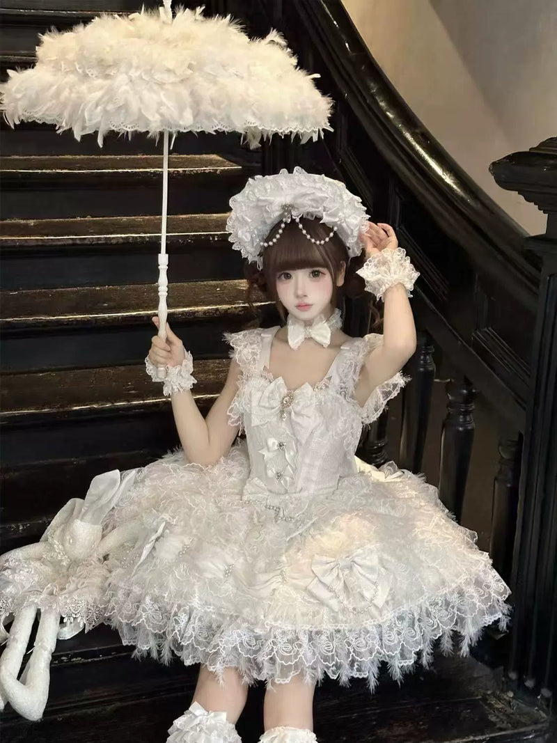 Moonlit Bridal Lolita JSK Dress - view 10