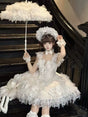 White JSK skirt + petticoat / S