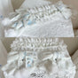 White & Blue Convertible Headdress / Hair Clips