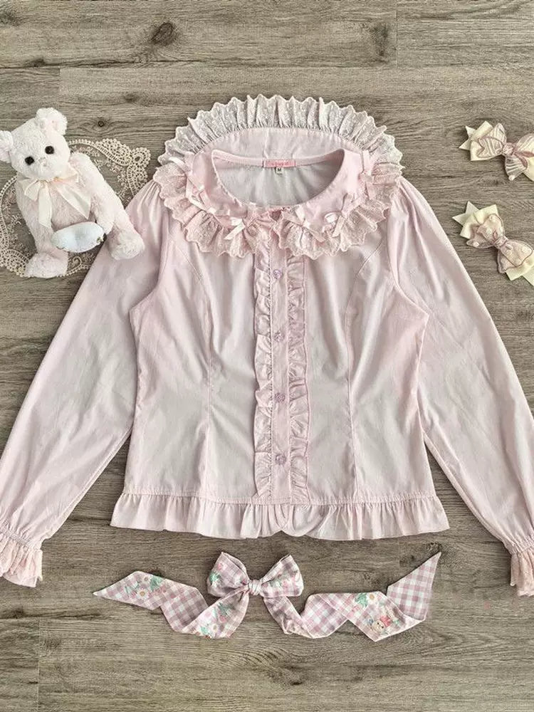 Ruffled Doll Collar Lolita Blouse - view 5