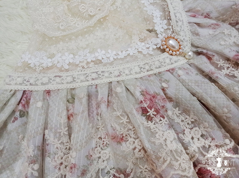 Miss Point - Woody Rose - Classic Elegant Floral Lolita OP Dress