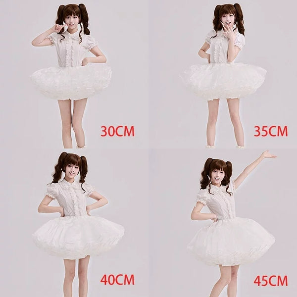 Yilan Rain - 25–45cm Multiple Volume Options Short Flared Style 6-Layer Soft Tulle Petticoat - product image 1