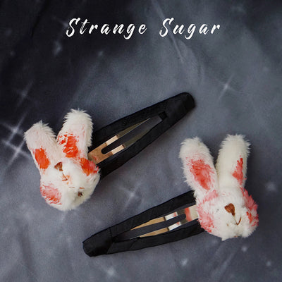 Strange Sugar - Gothic Headdress - Hallowen Skull Bat Hairclip Headwear