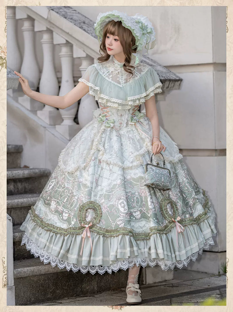 City Above Clouds - Banquet in the Clouds - OP dress with an Edwardian collar