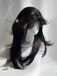 Kunkun Fish - Dark Tea - 55 cm layered hairpiece - Dark tea - 55 cm