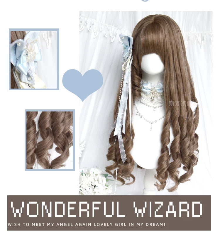Sinwavy Fairy Trail flax brown Roman curl wig - additional view 3
