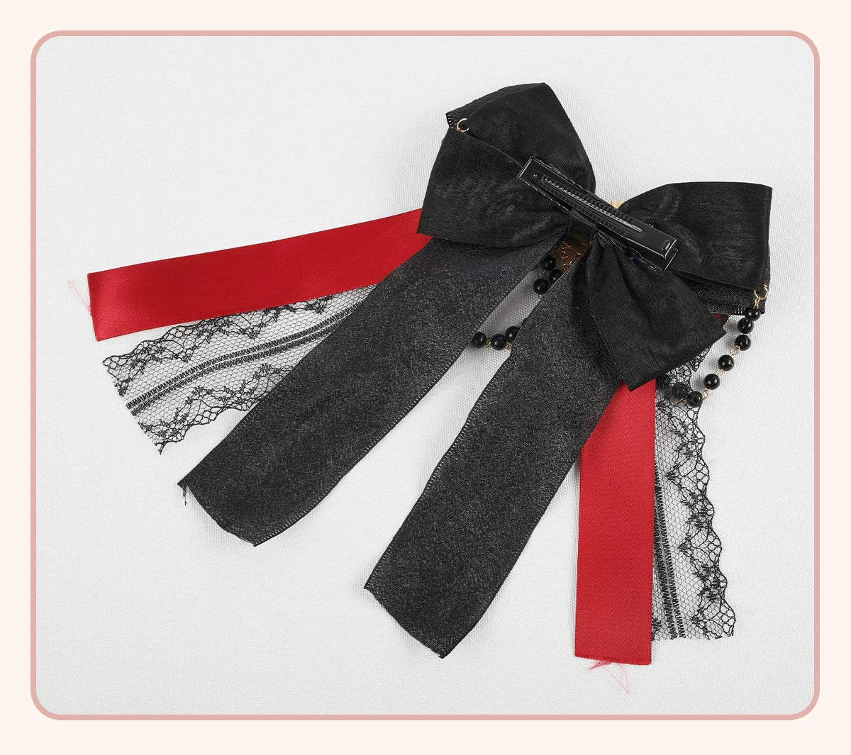 Stardust Rose - Rose Covenant - Lolita Accessories with Red Roses and Black Lace