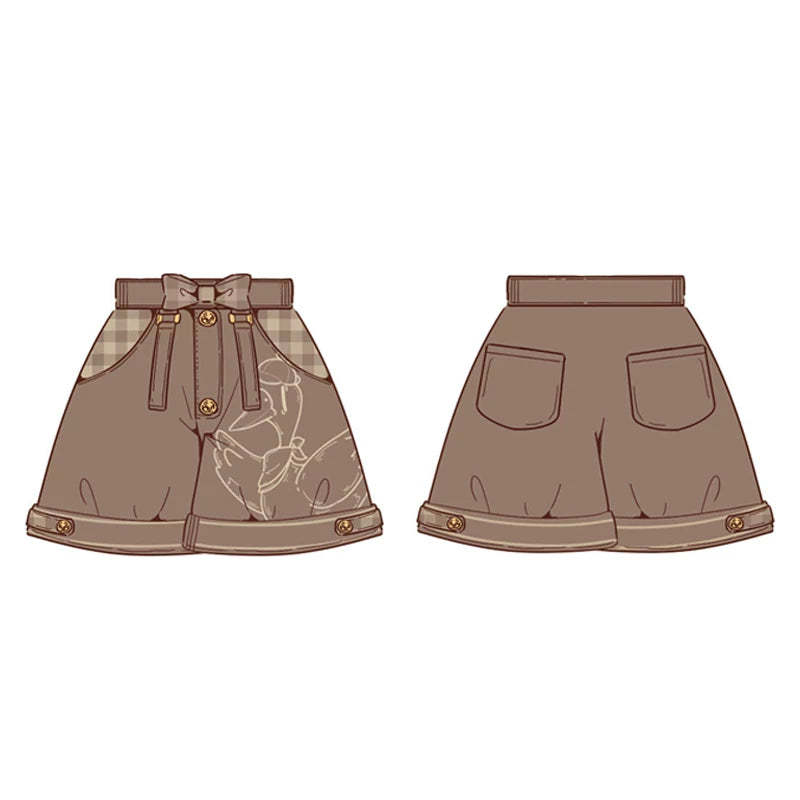 Baozi Pig - Detective Goose - Shirt, Vest and Shorts Coordinate with Bow Details