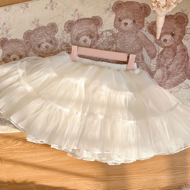 Cross Heart Knot - Sweet Lolita JSK Suit Tiered Ruffles Dress, Lace Blouse 42611:746729