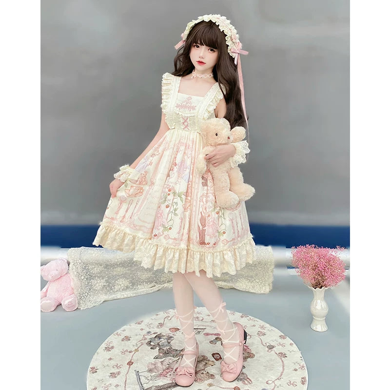 Rabbit Fairy-Tale Kingdom - Sweet OP / JSK Dress Set - detail view 3