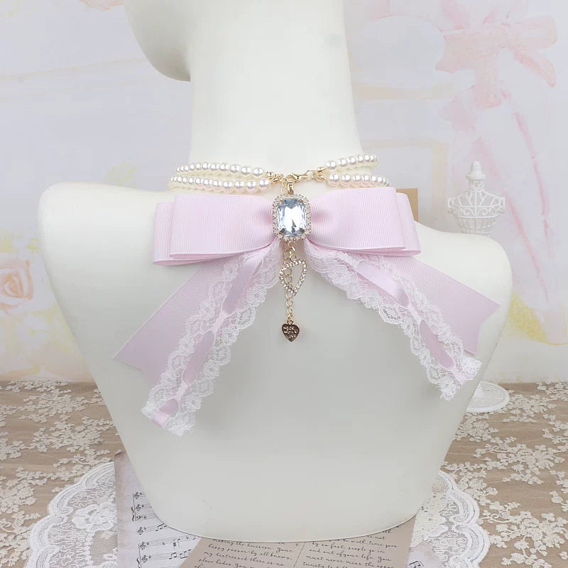 Independent Brand - Pearl Bead Collection - Necklace, Bracelet or Large Bow Accessory with Pearl Variants