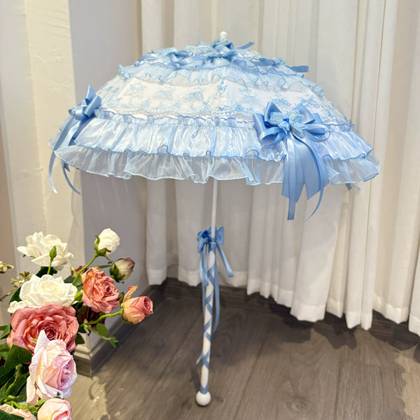 Independent Brand - Azure Promise Bow Tea-Party Lolita Parasol - main product image