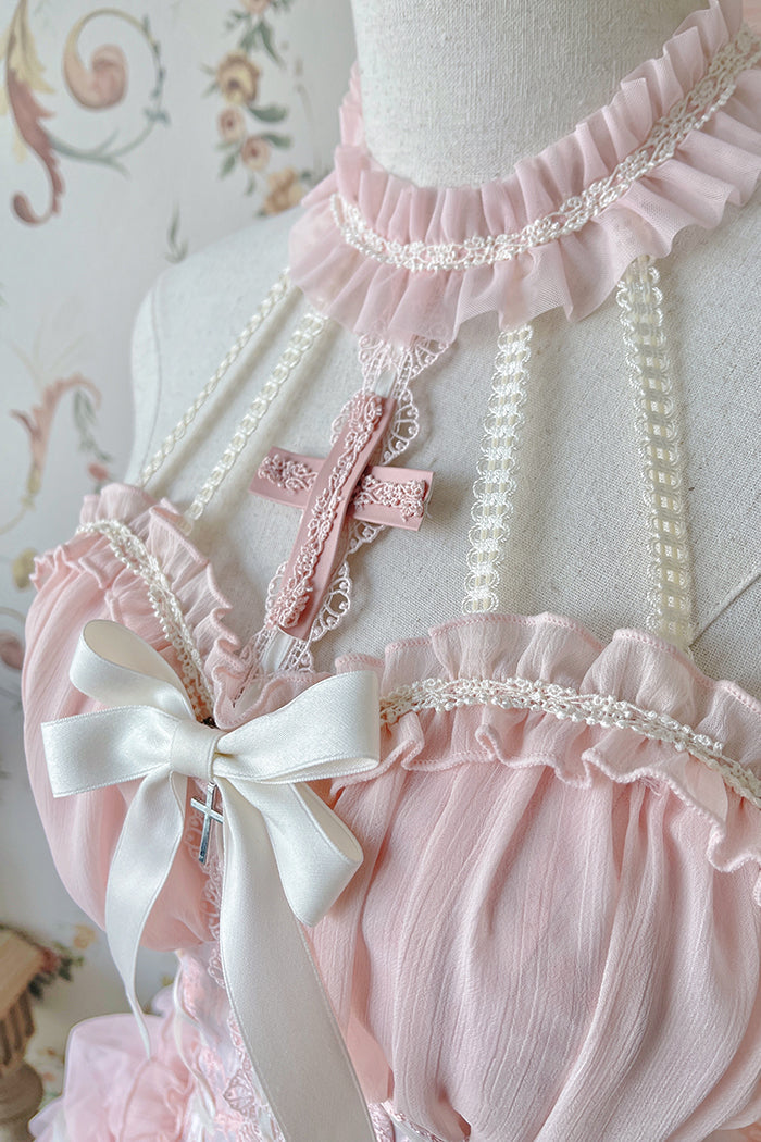 Alice Girl - Cross Maiden - Gothic Lolita Dress, Ballet Halterneck Lolita JSK
