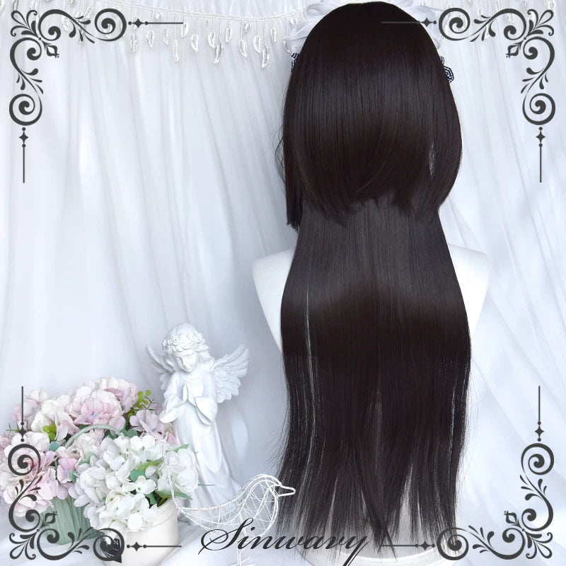 Black-brown straight jellyfish wig - view 5