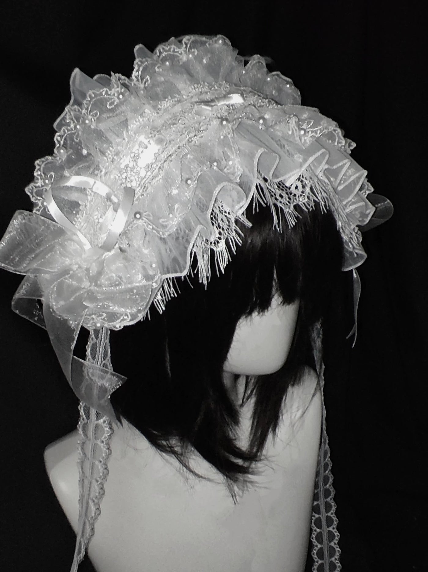Dokisuru - Gothic Bridal - Eyelash Lace Hairband