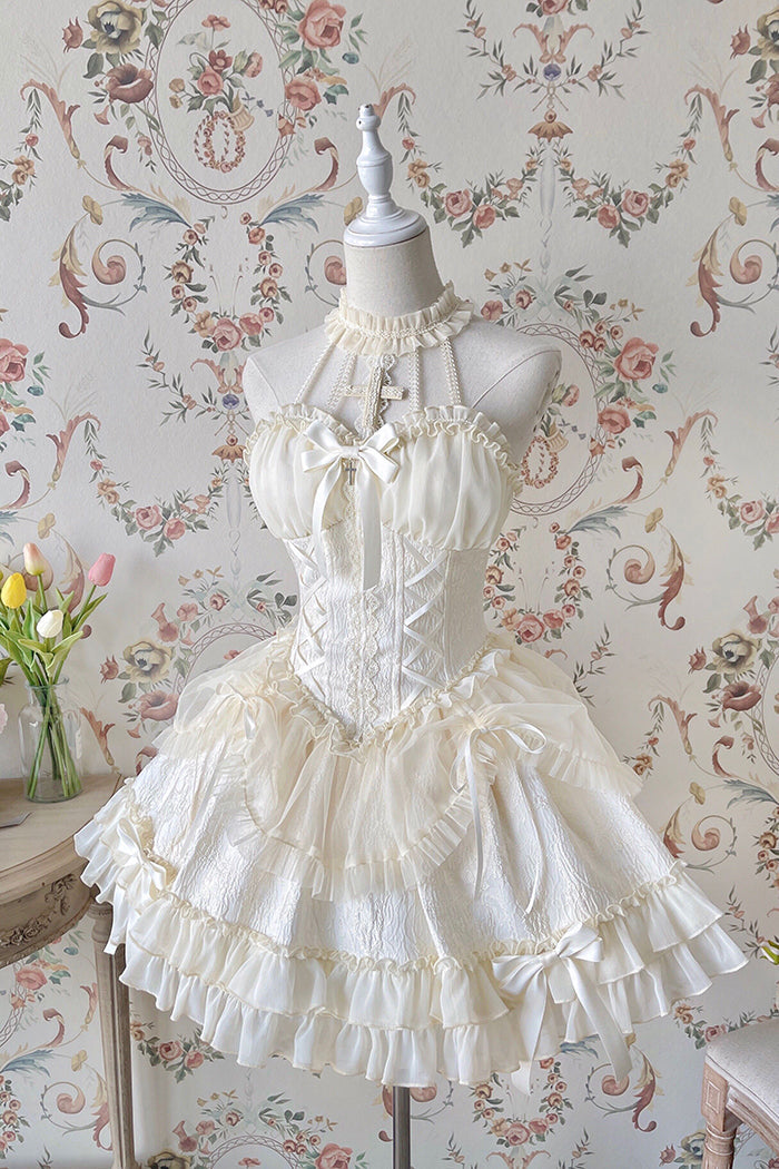 Alice Girl - Cross Maiden - Gothic Lolita Dress, Ballet Halterneck Lolita JSK