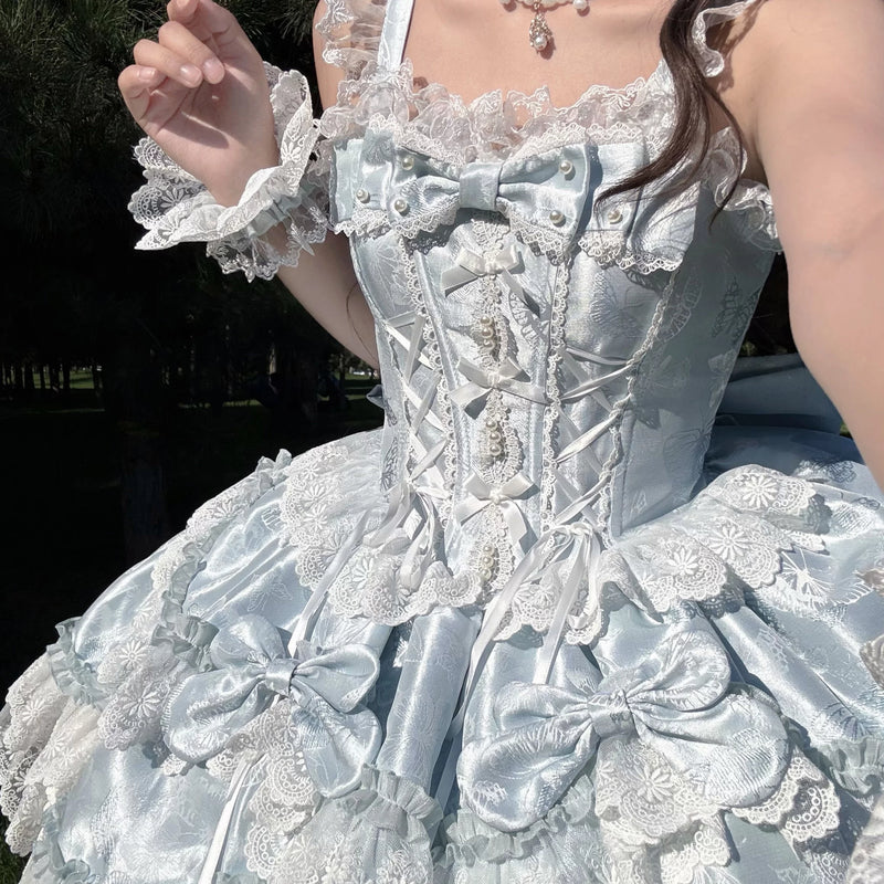 Zhijinyuan Sea Moon Realm Ballet JSK & Accessories — Sea Moon Realm ballet JSK styling
