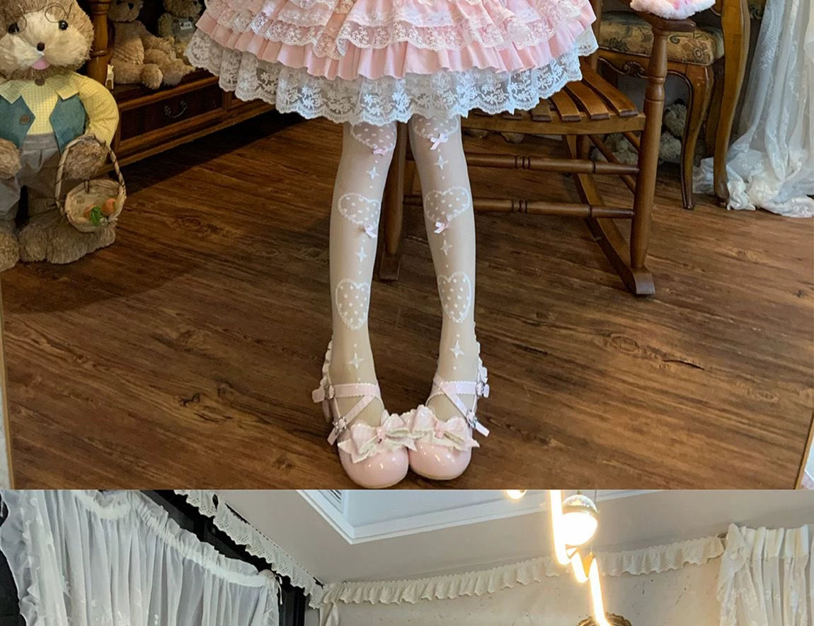 YoYo - Sea Salt Guava - Sweet Lolita summer jumper skirt with corset