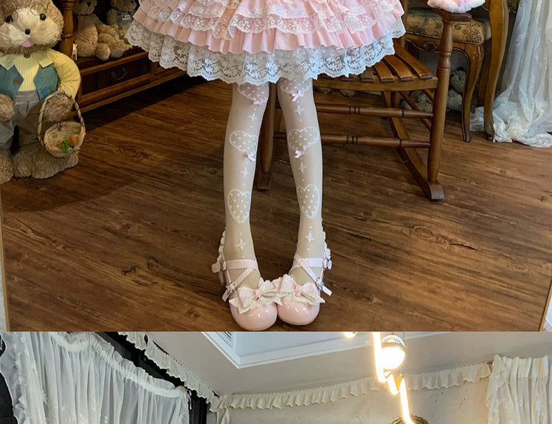 YoYo - Sea Salt Guava - Sweet Lolita summer jumper skirt with corset