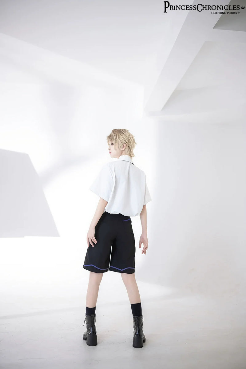 Princess Chronicles - Summer Loose Embroidered Short - Sleeve White Shirt Innerwear