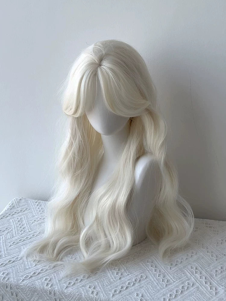 Kunkun Fish Sweetheart Milk Frappe curly wig - view 3