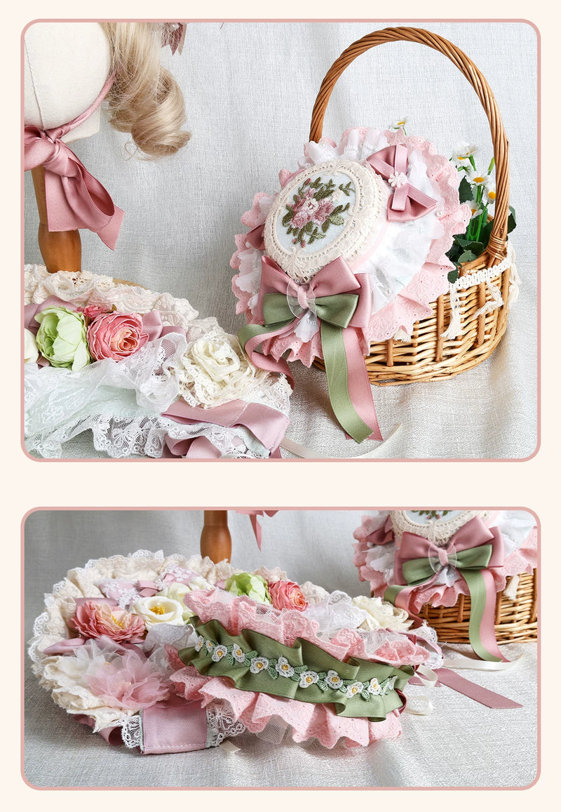 Stardust Rose - Garden Bouquet - Floral Hat and Headband Selection