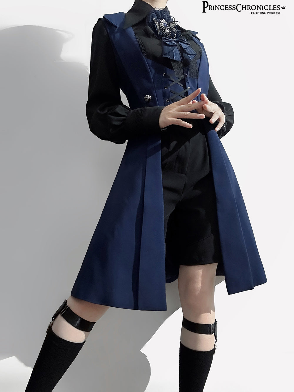 Princess Chronicles - The Night Prelude - Gothic Ouji Lolita Handsome Long Slim Vest