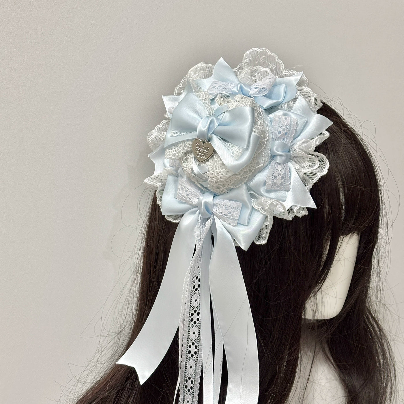 Cat Tart - Pastel Mini Top Hat - Mini Top Hat with Layered Bows