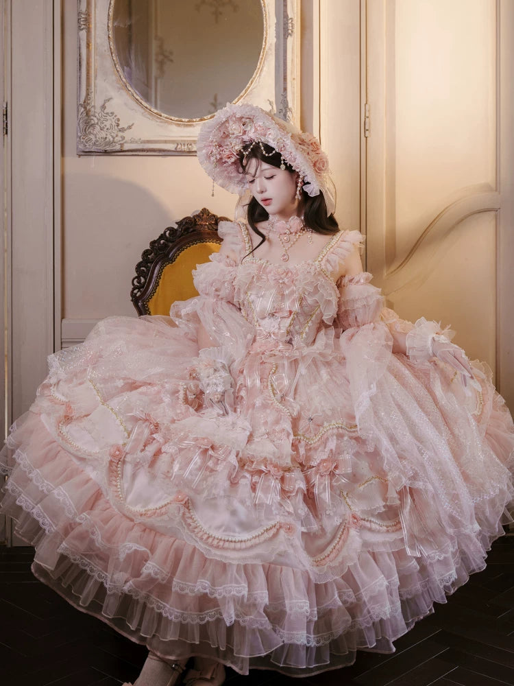 Cat Fairy - Princess on the Run - Misty Pink Lolita JSK
